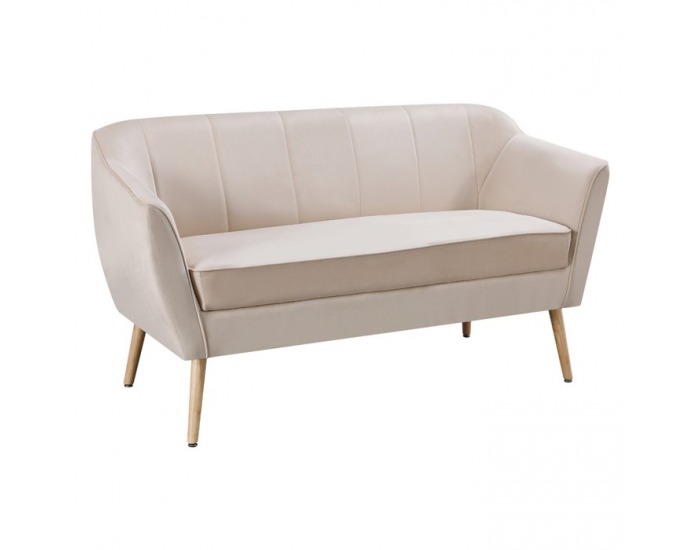 Dvojsedačka Vioda - béžová (Velvet) / prírodná