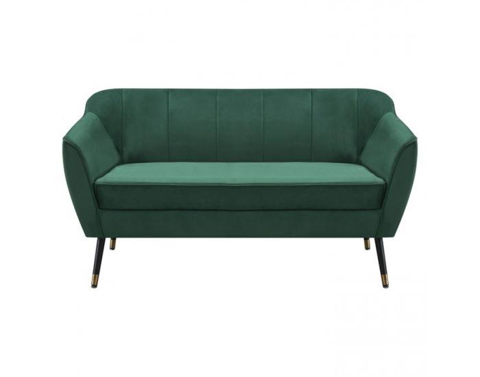 Dvojsedačka Vioda - zelená (Velvet) / čierna / zlatá