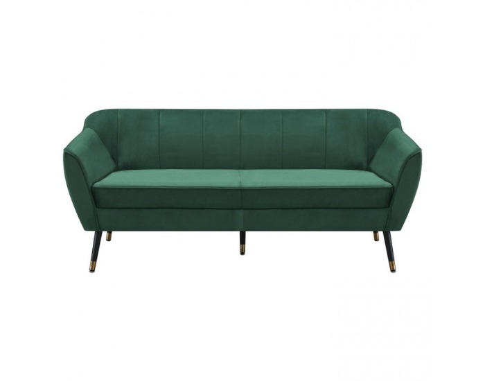 Trojsedačka Vioda - zelená (Velvet) / čierna / zlatá