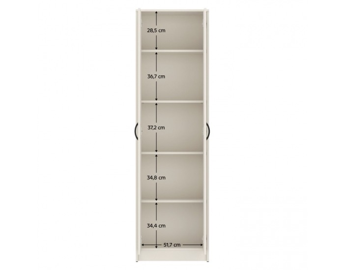 Dvojdverová policová skriňa Vira Mecki New - kašmír