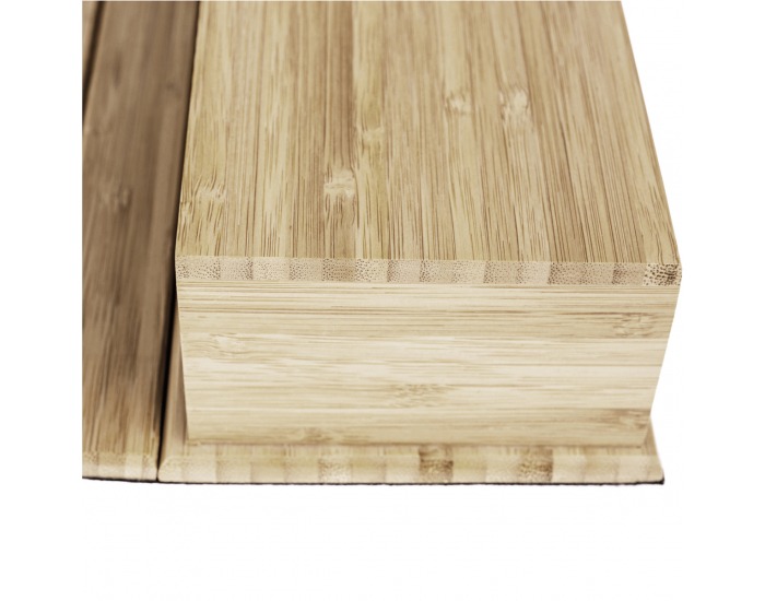 Drevená podložka na sedačku Vise - prírodná / čierna