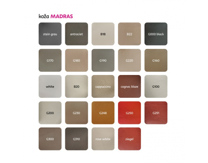 Kožená sedacia súprava Roma 3N+1+1 - drevo D3 / hnedá (S42)