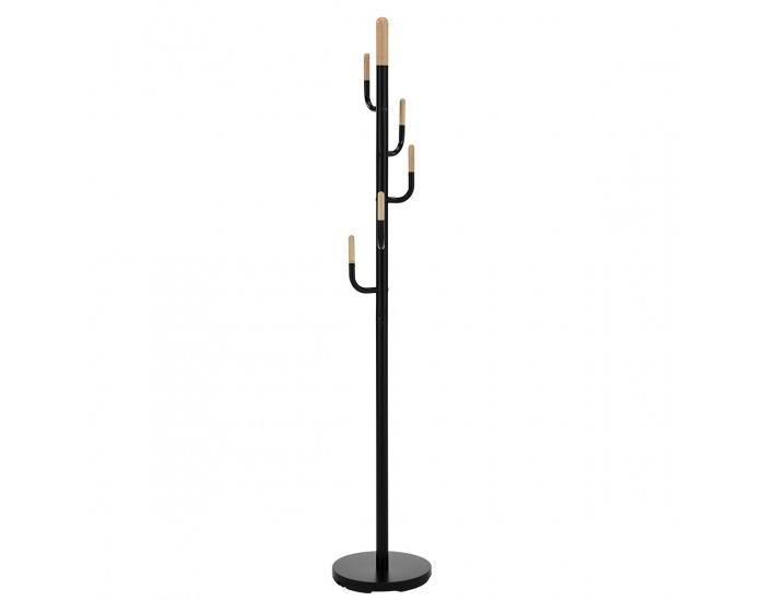 Vešiak W62 - čierna / prírodná