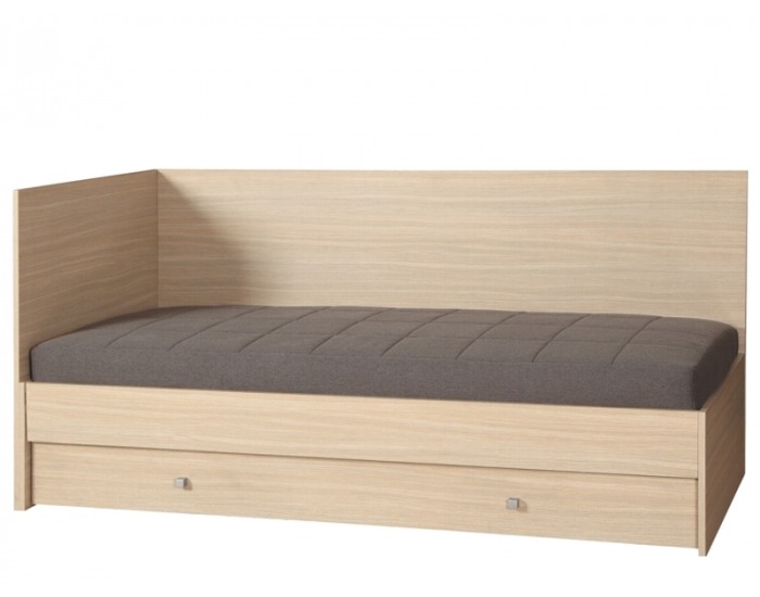 Jednolôžková posteľ s roštom Blog LOZ.1S - dub ferrara