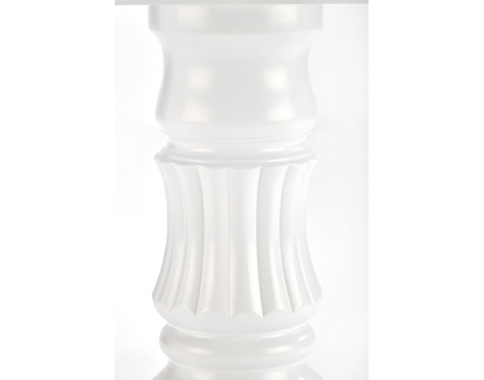 Rustikálny rozkladací jedálenský stôl William - biela