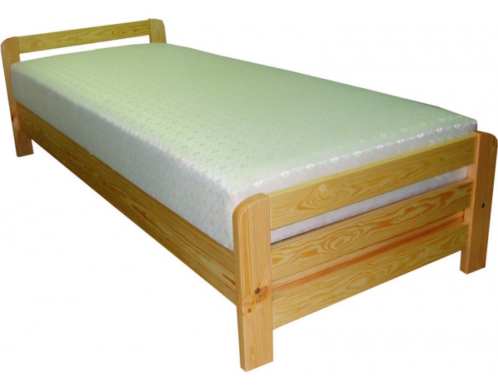 Drevená posteľ s úložným priestorom Tapczan Andrey 80 - jelša