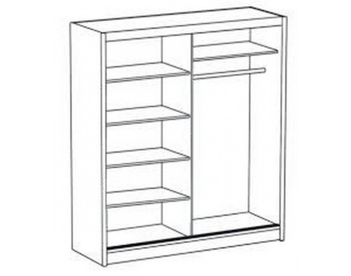 Šatníková skriňa Boca I - dub sonoma