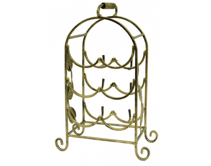 Stojan na fľaše DK-856 - zlato-bronzová