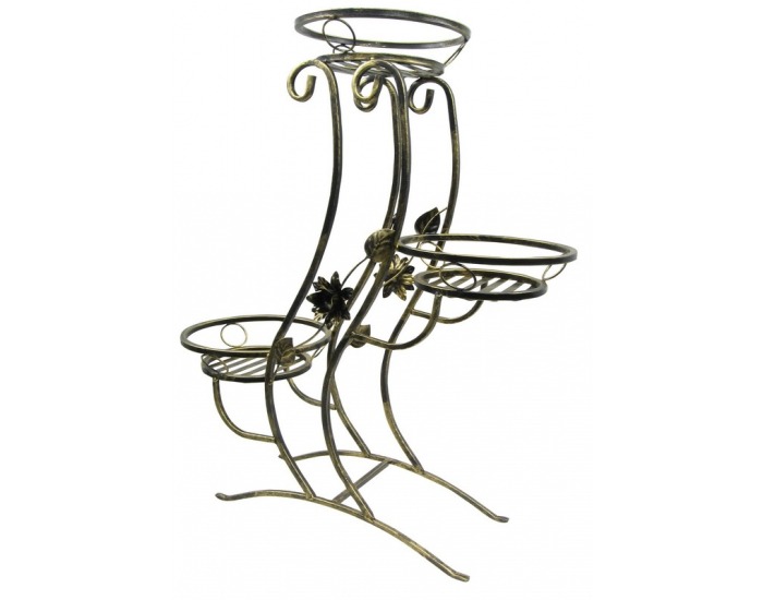 Stojan na kvety KWK-659 - zlato-bronzová