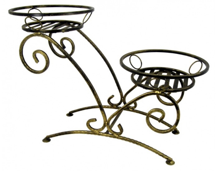 Stojan na kvety KWK-671 - zlato-bronzová