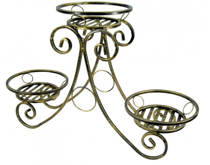 Stojan na kvety KWK-673 - zlato-bronzová