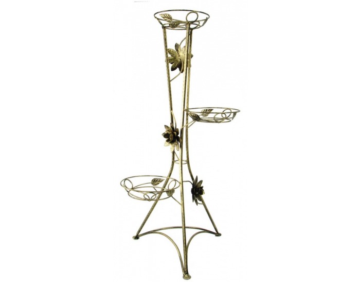 Stojan na kvety KWK-702 - zlato-bronzová