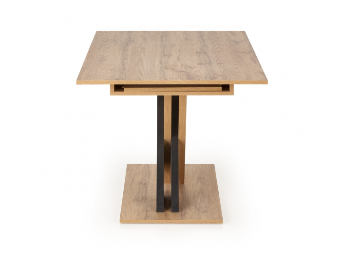 Rozkladací jedálenský stôl Xarelto - dub wotan / čierna