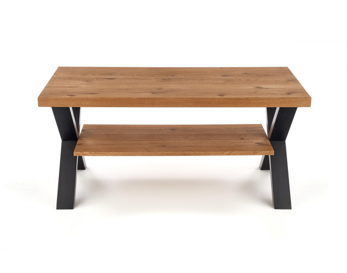 Konferenčný stolík Xavier - dub svetlý / čierna
