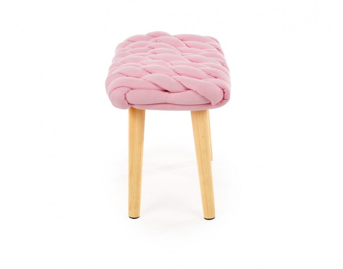 Taburetka Yeti - ružová / prírodná