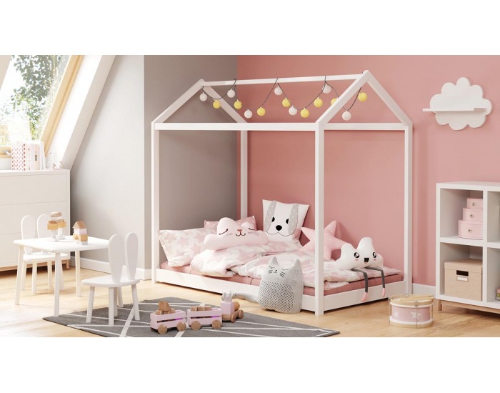 Detská posteľ s roštom Yogi 80x160 cm - biela