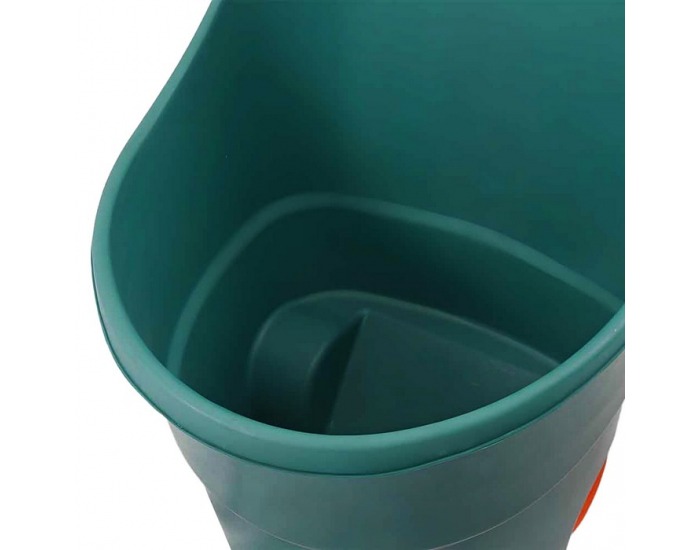 Plastový záhradný vozík Zafer - zelená / oranžová