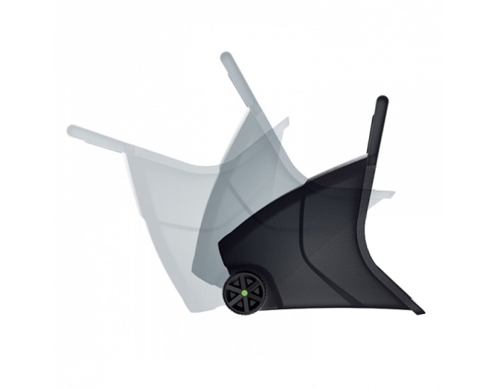 Plastový záhradný vozík Zafur 85 l - čierna / zelená