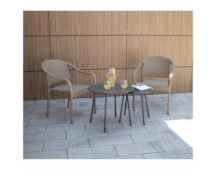 Záhradná stolička Binga - hnedá