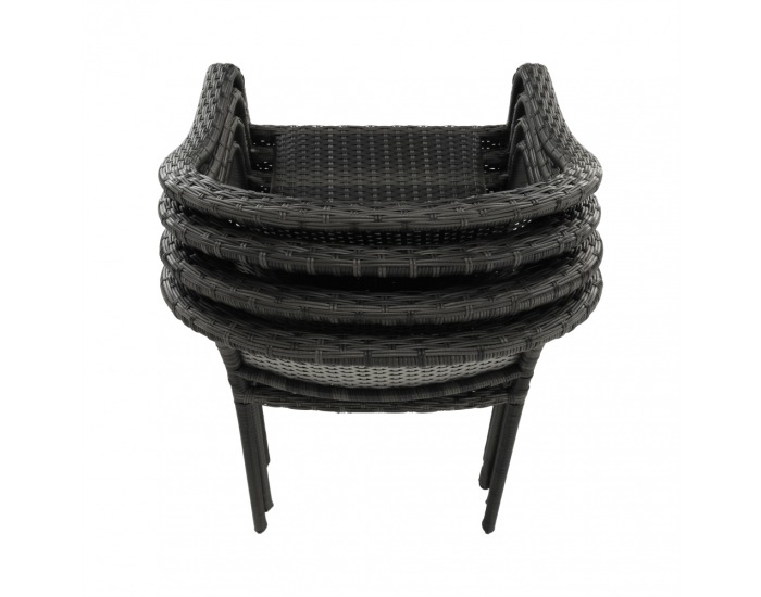 Záhradná stolička Binga - sivá