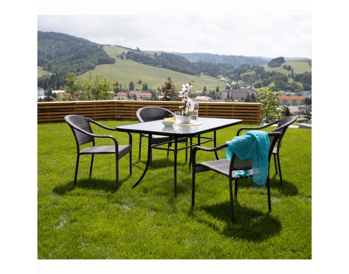 Záhradná stolička Binga - sivá