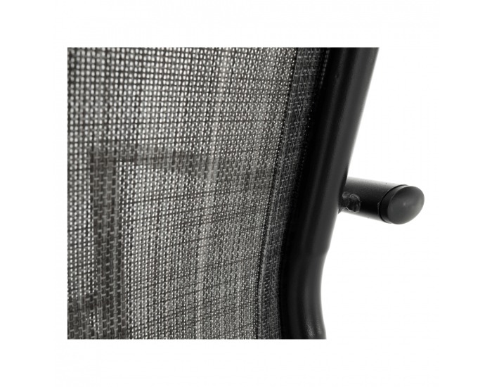 Záhradná stolička Telma - sivá / čierna