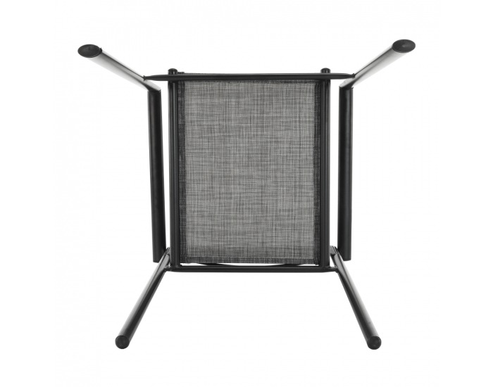 Záhradná stolička Telma - sivá / čierna