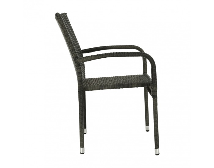 Záhradná stolička Vipana - sivá