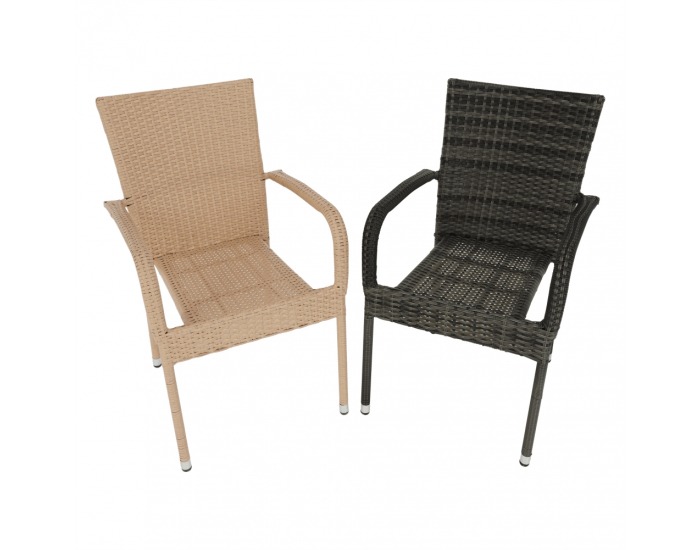 Záhradná stolička Vipana - svetlohnedá