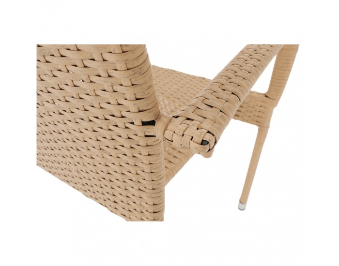 Záhradná stolička Vipana - svetlohnedá