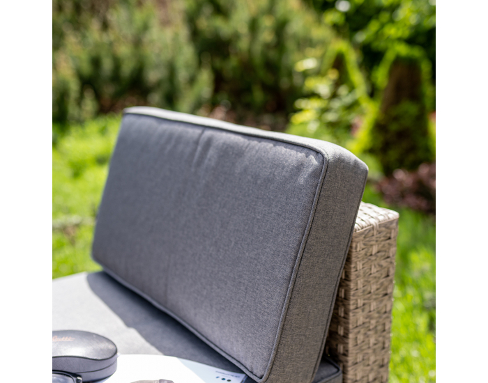 Záhradný nábytok z umelého ratanu Godon - svetlosivá / sivá