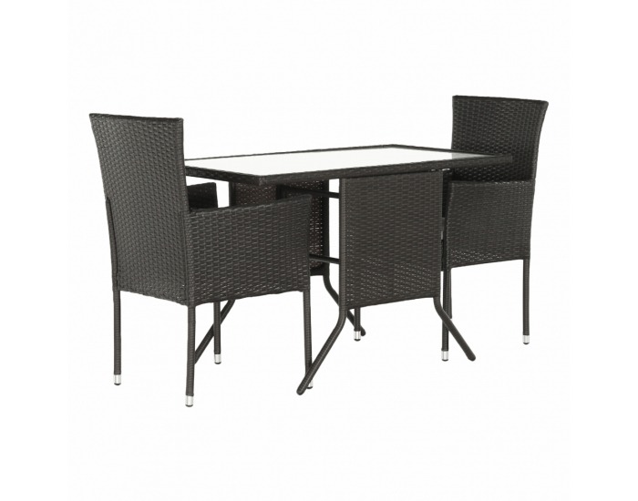 Záhradný ratanový set Adaron 1+2 - hnedá / svetlosivá