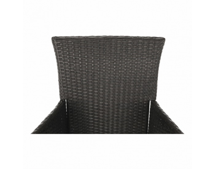 Záhradný ratanový set Adaron 1+2 - hnedá / svetlosivá