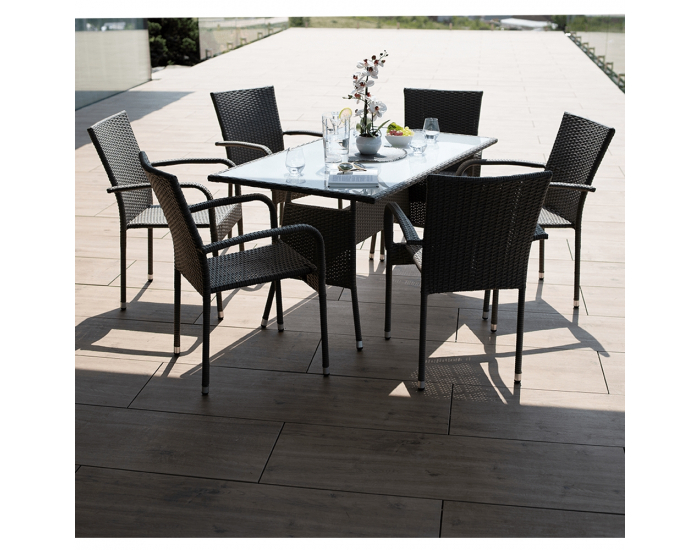 Záhradný ratanový set Obsor 1-6 - sivá