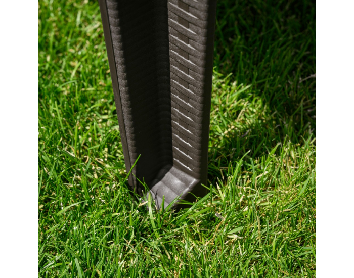 Záhradné stohovateľné kreslo Zama - hnedá