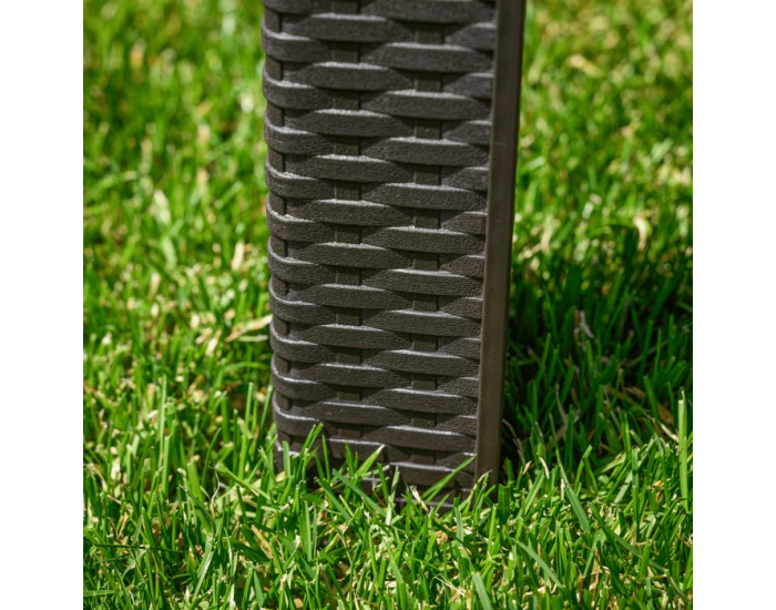 Záhradný stohovateľný stolík Zama - hnedá