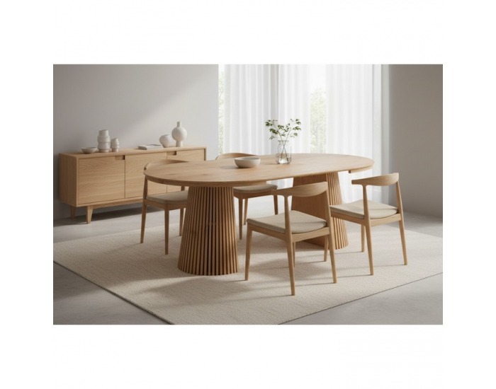 Rozkladací jedálenský stôl Zeken Typ 1 120-200/75 - dub