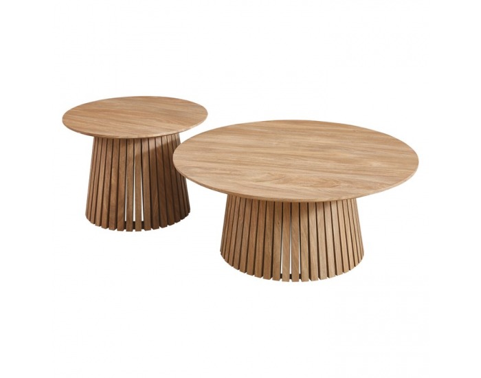Konferenčný stolík (2 ks) Zeken Typ 2 - dub