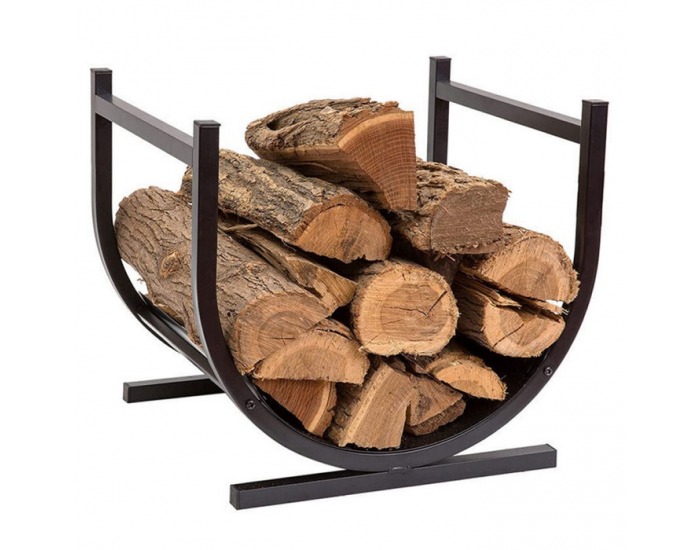 Kôš na drevo Zenra - čierna