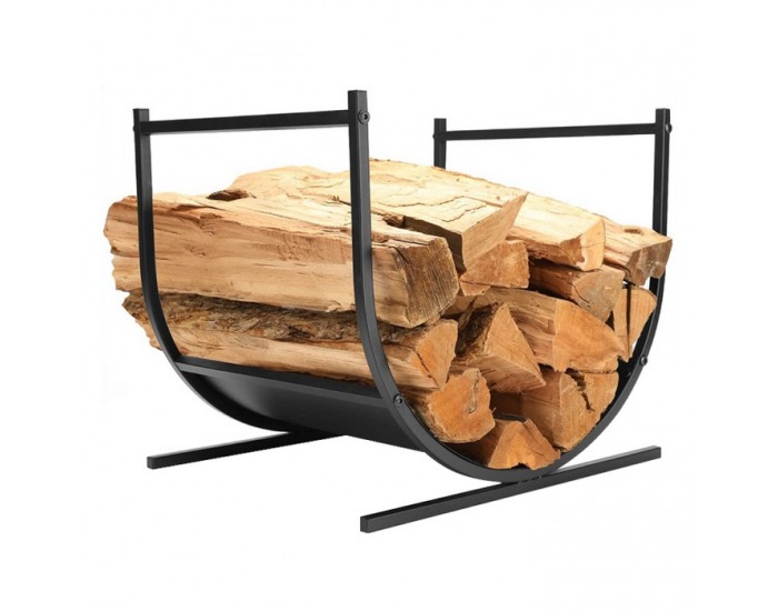 Kôš na drevo Zenra - čierna