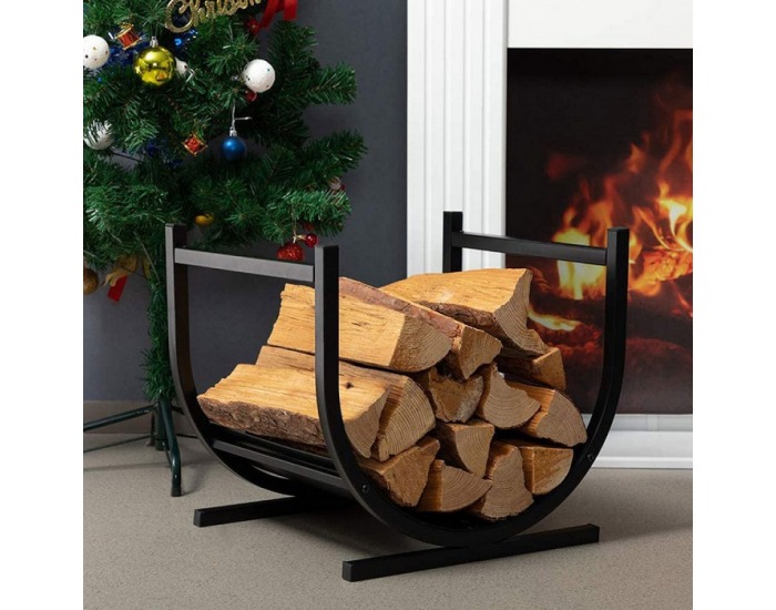 Kôš na drevo Zenra - čierna