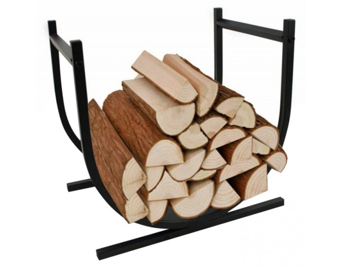 Kôš na drevo Zenra - čierna