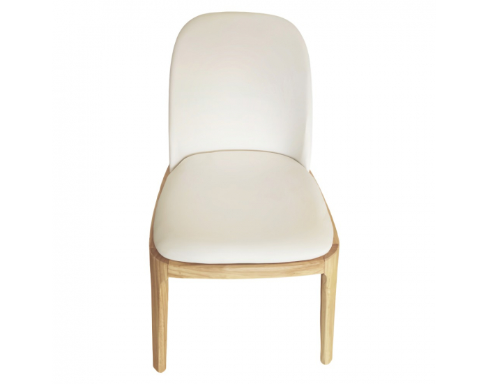 Jedálenská stolička Zentra - prírodná / béžová