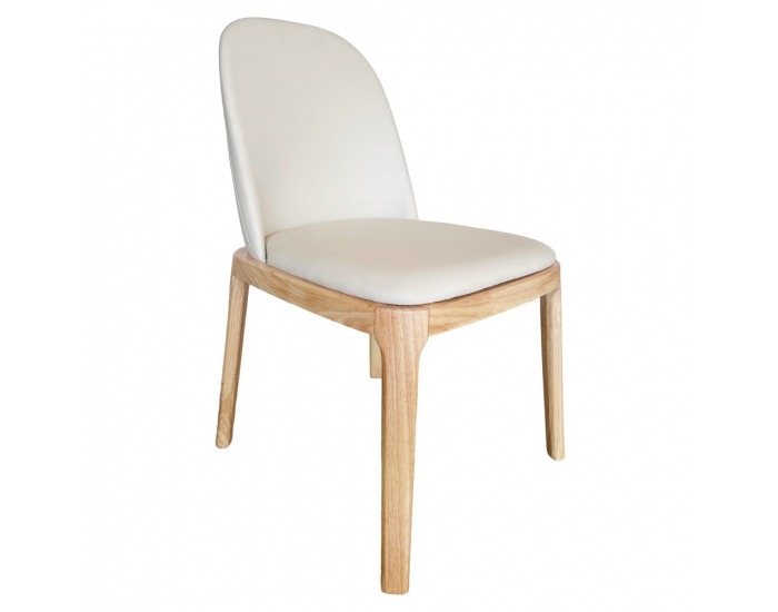 Jedálenská stolička Zentra - prírodná / béžová