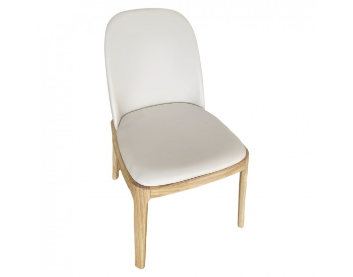 Jedálenská stolička Zentra - prírodná / béžová