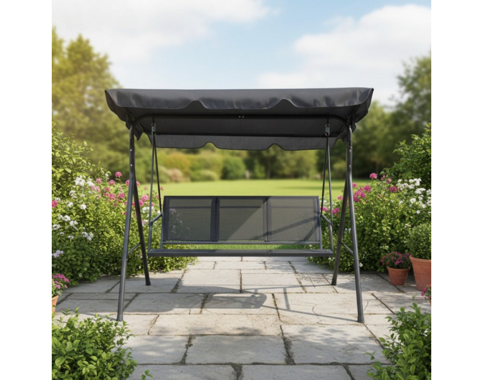 Záhradná hojdačka Zera - sivá