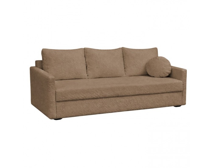 Rozkladacia pohovka s úložným priestorom Zerus - hnedá