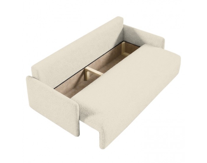 Rozkladacia pohovka s úložným priestorom Zerus - smotanová