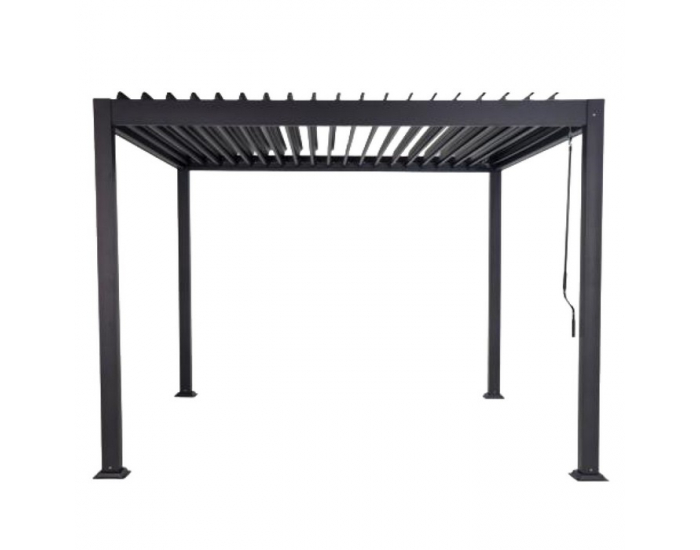 Hliníková bioklimatická pergola Zia 300x300 cm - antracit