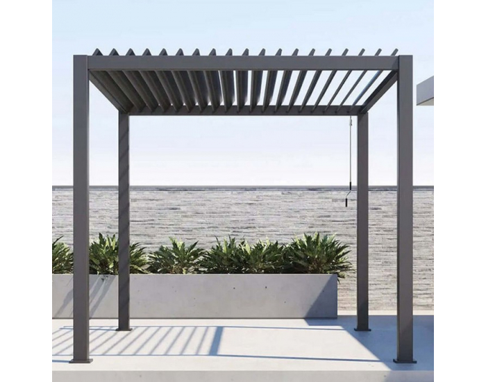 Hliníková bioklimatická pergola Zia 300x300 cm - antracit